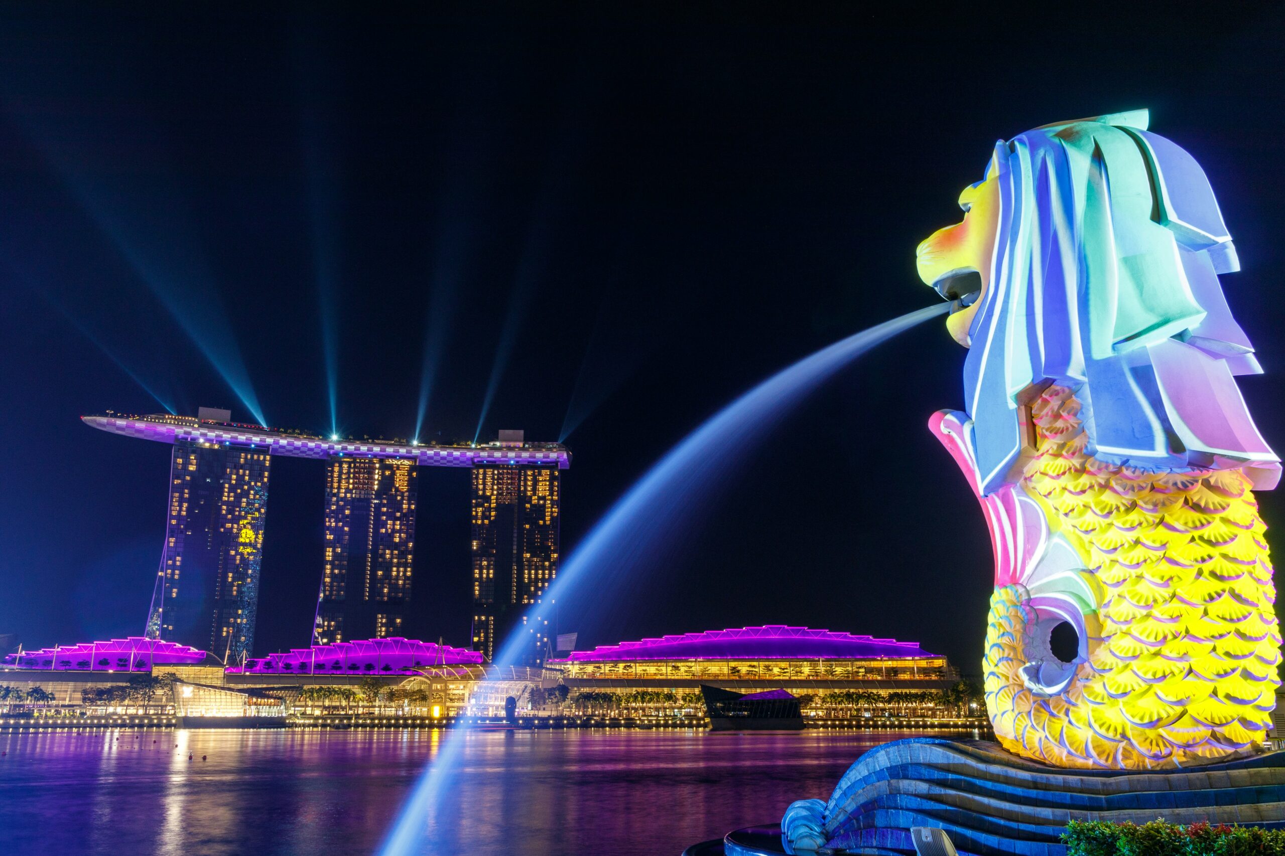 Night view of Singapore